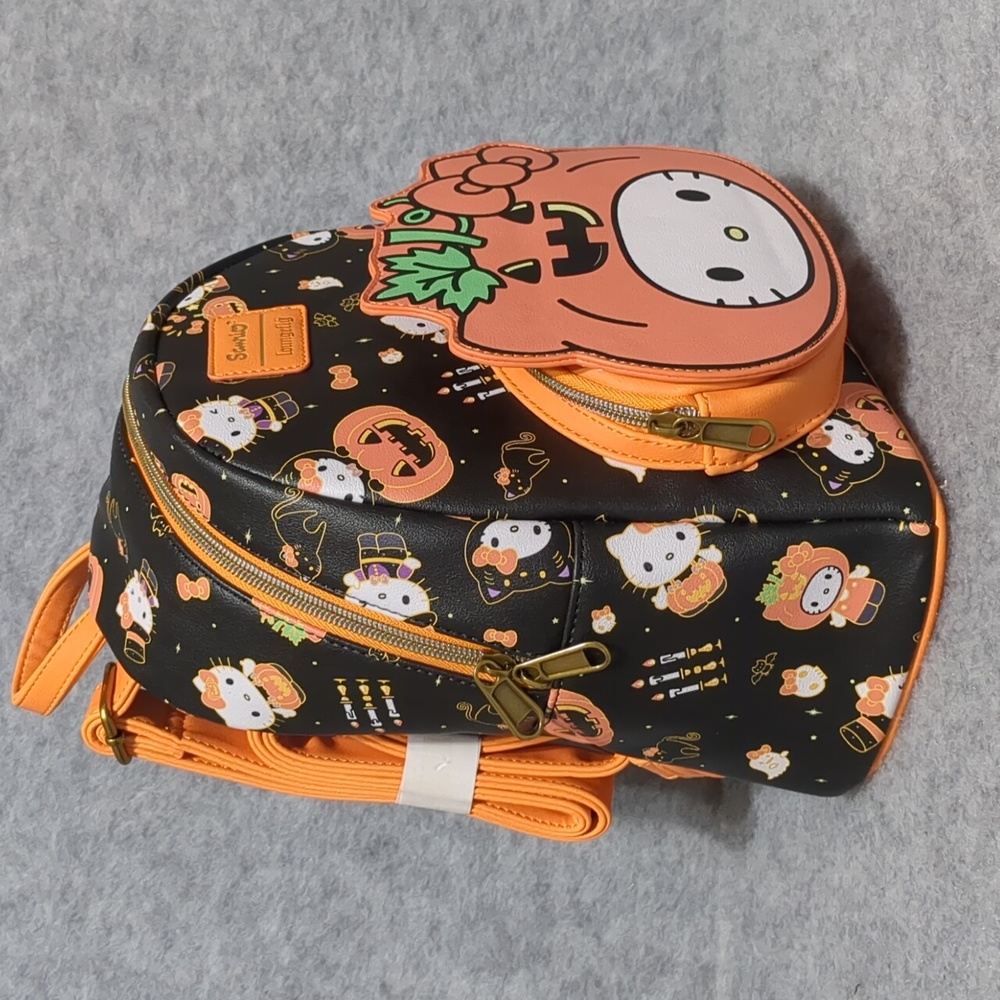 Loungefly Hello Kitty Pumpkin Mini Backpack NWOT